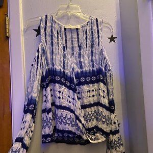 open shoulder long sleeve